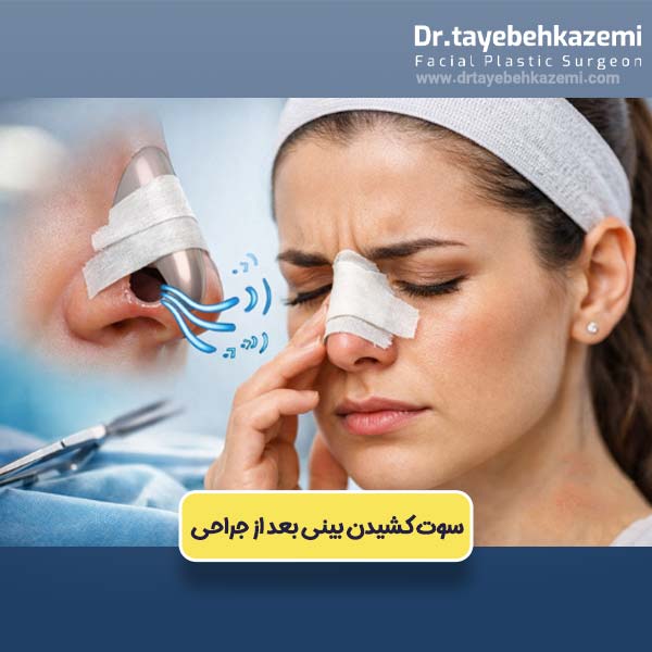 سوت کشیدن بینی بعد از جراحی